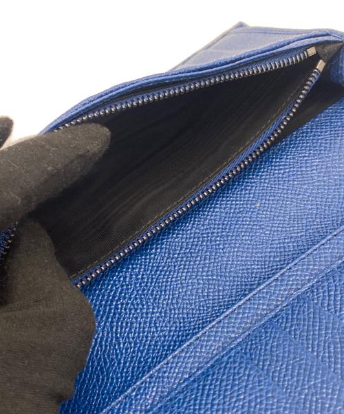 DOLCE & GABBANA（ドルチェ＆ガッバーナ）DOLCE & GABBANA (ドルチェ＆ガッバーナ) ラウンドファスナー長財布 ブルー サイズ:表記無しの古着・服飾アイテム