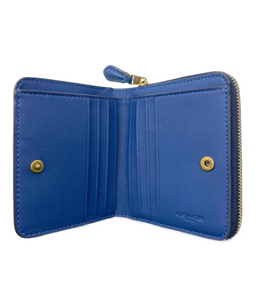 COACH（コーチ）COACH (コーチ) 2つ折り財布 ブルーの古着・服飾アイテム