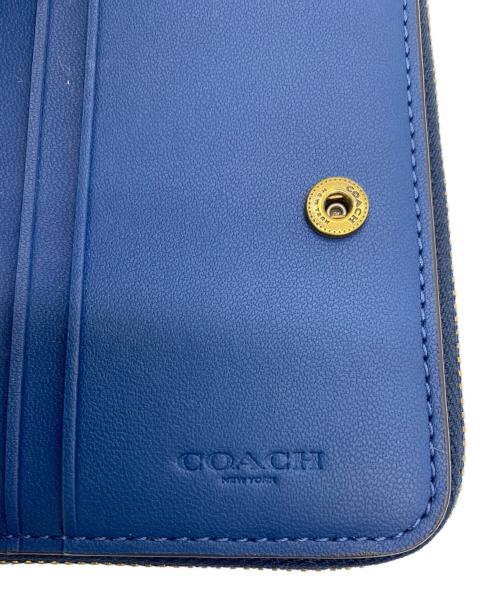 COACH（コーチ）COACH (コーチ) 2つ折り財布 ブルーの古着・服飾アイテム