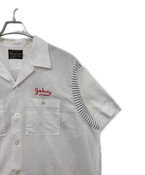 OLYMPIAN（オリンピアン）OLYMPIAN (オリンピアン) 【古着】ボーリングシャツ ホワイト サイズ:XLの古着・服飾アイテム