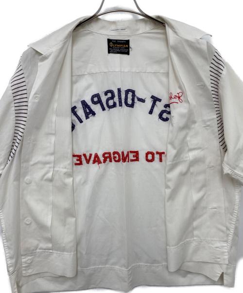 OLYMPIAN（オリンピアン）OLYMPIAN (オリンピアン) 【古着】ボーリングシャツ ホワイト サイズ:XLの古着・服飾アイテム