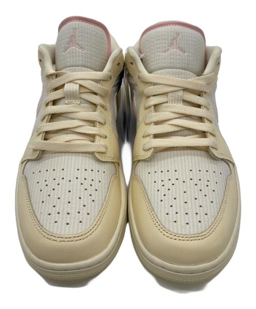 NIKE（ナイキ）NIKE (ナイキ) WMNS AIR JORDAN 1 LOW SE クリーム×ピンク サイズ:28.5㎝の古着・服飾アイテム