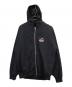 X-LARGE（エクストララージ）の古着「SLANTED OG ZIP HOODED SWEATSHIRT」｜ブラック