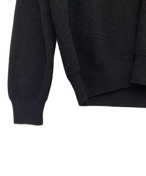 MONCLER（モンクレール）MONCLER (モンクレール) ニットハーフジップスウェット ブラック サイズ:Ｍの古着・服飾アイテム