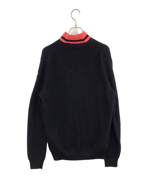 MONCLER（モンクレール）MONCLER (モンクレール) ニットハーフジップスウェット ブラック サイズ:Ｍの古着・服飾アイテム