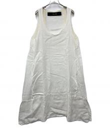 DRAWER（ドゥロワー）の古着「ノースリーブワンピース」｜ホワイト