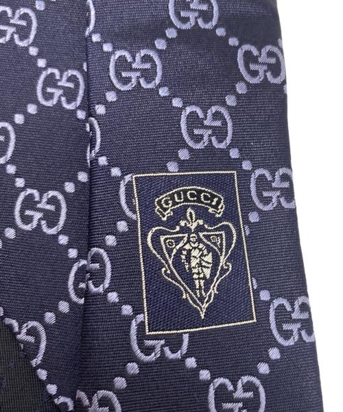 GUCCI（グッチ）GUCCI (グッチ) ネクタイ ネイビー サイズ:表記無しの古着・服飾アイテム