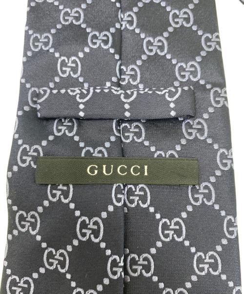 GUCCI（グッチ）GUCCI (グッチ) ネクタイ ネイビー サイズ:表記無しの古着・服飾アイテム