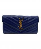SAINT LAURENTサンローラン）の古着「長財布」｜ネイビー