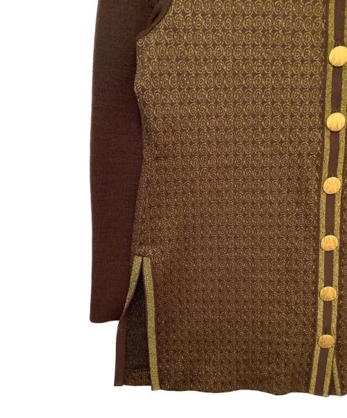 Yves Saint Laurent（イヴサンローラン）Yves Saint Laurent (イヴサンローラン) 【古着】カーディガン ブラウン サイズ:Mの古着・服飾アイテム