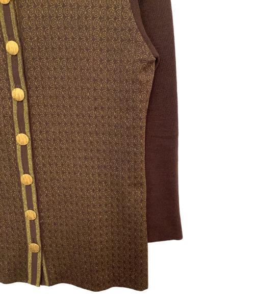 Yves Saint Laurent（イヴサンローラン）Yves Saint Laurent (イヴサンローラン) 【古着】カーディガン ブラウン サイズ:Mの古着・服飾アイテム