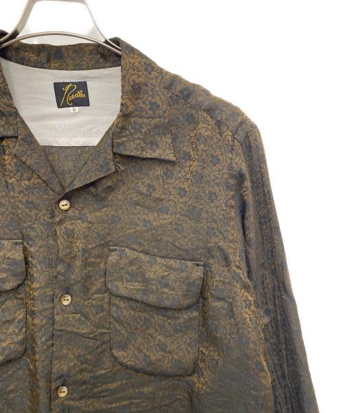 Needles（ニードルズ）Needles (ニードルズ) Cut Off Bottom Classic Shirt ブラック×ゴールド サイズ:Lの古着・服飾アイテム