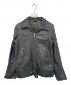 BLACK REBEL BLACK LABELブラックレベル）の古着「レザージャケット」｜ブラック