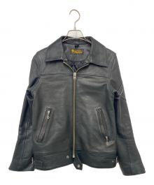 BLACK REBEL BLACK LABEL（ブラックレベル）の古着「レザージャケット」｜ブラック