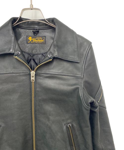 BLACK REBEL BLACK LABEL（ブラックレベル）BLACK REBEL BLACK LABEL (ブラックレベル) レザージャケット ブラック サイズ:Sの古着・服飾アイテム