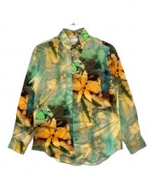 PAUL SMITH（ポールスミス）の古着「長袖シャツ」｜グリーン×オレンジ