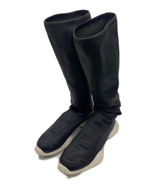 adidas（アディダス）adidas (アディダス) RICK OWENS (リックオウエンス) RO RUNNER STRETCH BOOT ブラック サイズ:27.5cmの古着・服飾アイテム