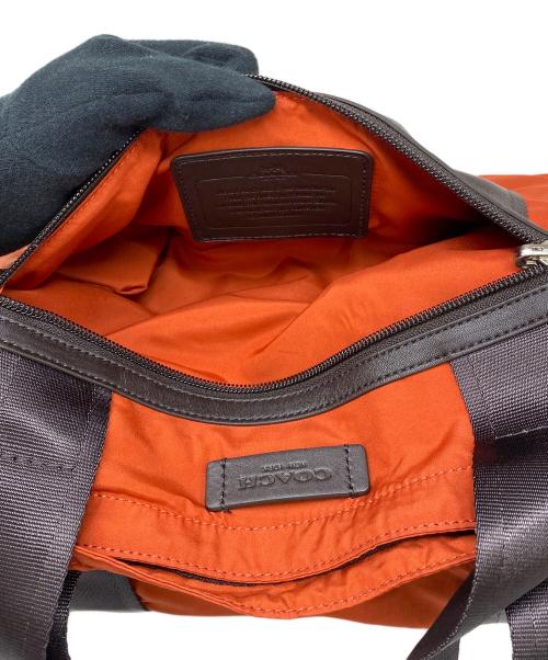 COACH（コーチ）COACH (コーチ) ナイロントートバッグ オレンジの古着・服飾アイテム