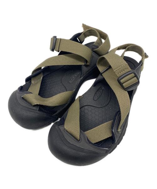 KEEN（キーン）KEEN (キーン) スポーツサンダル ブラック×カーキ サイズ:26㎝の古着・服飾アイテム