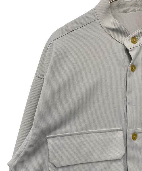 A + TOKYO（エープラス トウキョウ）A + TOKYO (エープラス トウキョウ) ノーカラートッパージャケット ライトグレー サイズ:Ｍの古着・服飾アイテム