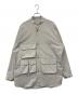 A + TOKYO（エープラス トウキョウ）の古着「ノーカラートッパージャケット」｜ライトグレー
