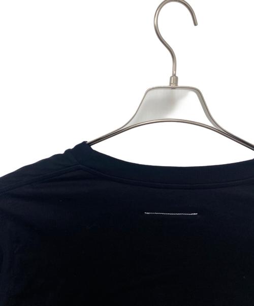 MM6 Maison Margiela（エムエムシックスメゾンマルジェラ）MM6 Maison Margiela (エムエムシックスメゾンマルジェラ) キャット＆グリッタープリントTシャツ ブラック サイズ:XSの古着・服飾アイテム