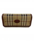 Burberry'sバーバリー）の古着「2つ折り長財布」｜ベージュ×ブラウン