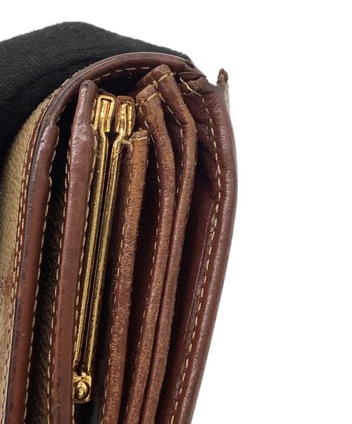 Burberry's（バーバリー）Burberry's (バーバリーズ) 2つ折り長財布 ベージュ×ブラウン サイズ:表記無しの古着・服飾アイテム