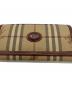 中古・古着 Burberry's (バーバリーズ) 2つ折り長財布 ベージュ×ブラウン サイズ:表記無し：5000円