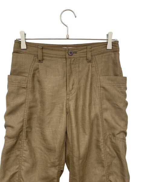 ISSEY MIYAKE（イッセイミヤケ）ISSEY MIYAKE (イッセイミヤケ) パッカリングパンツ ブラウン サイズ:1の古着・服飾アイテム