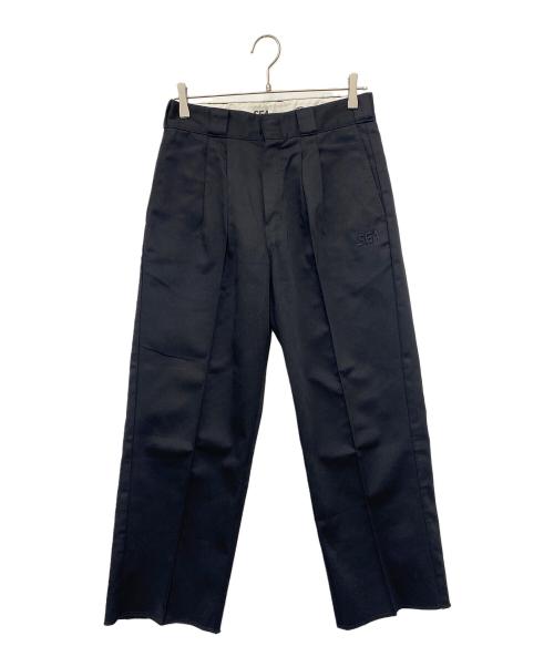 Dickies（ディッキーズ）Dickies (ディッキーズ) 2タックトラウザーパンツ ブラック サイズ:Sの古着・服飾アイテム