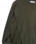 praia (プライア) バイカラーアシンメトリーカットソー カーキ×ブラウン サイズ:FREE：3000円
