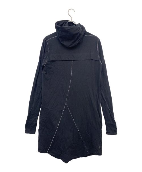 A.F homme（エーエフ オム）A.F homme (エーエフ オム) ロングジップパーカー ブラック サイズ:表記無しの古着・服飾アイテム