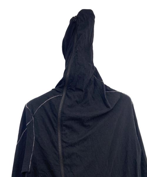 A.F homme（エーエフ オム）A.F homme (エーエフ オム) ロングジップパーカー ブラック サイズ:表記無しの古着・服飾アイテム