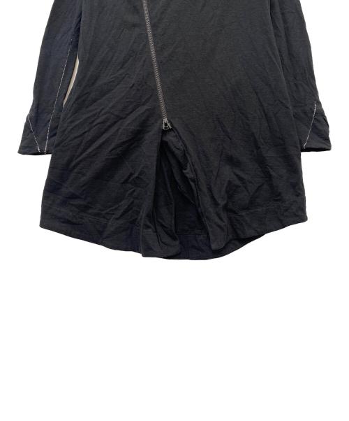 A.F homme（エーエフ オム）A.F homme (エーエフ オム) ロングジップパーカー ブラック サイズ:表記無しの古着・服飾アイテム