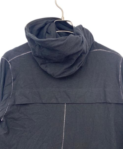 A.F homme（エーエフ オム）A.F homme (エーエフ オム) ロングジップパーカー ブラック サイズ:表記無しの古着・服飾アイテム