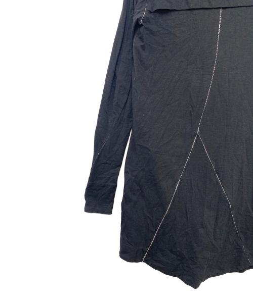 A.F homme（エーエフ オム）A.F homme (エーエフ オム) ロングジップパーカー ブラック サイズ:表記無しの古着・服飾アイテム