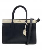 Kate Spadeケイトスペード）の古着「2WAYバッグ」｜ブラック×ホワイト