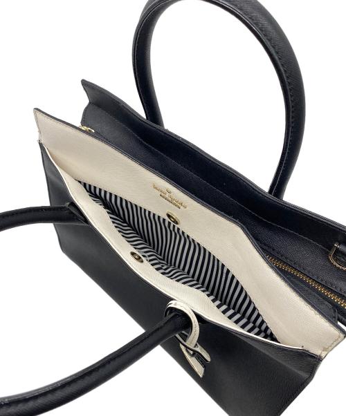 Kate Spade（ケイトスペード）Kate Spade (ケイトスペード) 2WAYバッグ ブラック×ホワイトの古着・服飾アイテム