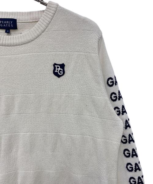 PEARLY GATES（パーリーゲイツ）PEARLY GATES (パーリーゲイツ) ゴルフウェア(トップス) ホワイト サイズ:4の古着・服飾アイテム