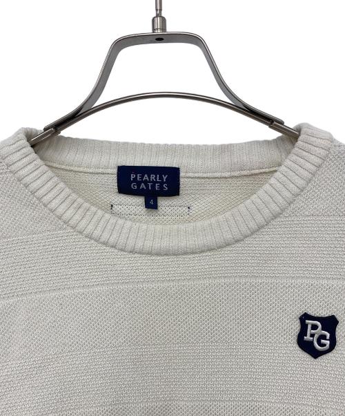 PEARLY GATES（パーリーゲイツ）PEARLY GATES (パーリーゲイツ) ゴルフウェア(トップス) ホワイト サイズ:4の古着・服飾アイテム