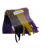 Acne studiosアクネ ストゥディオス）の古着「モヘヤチェックスカーフ」｜マルチカラー