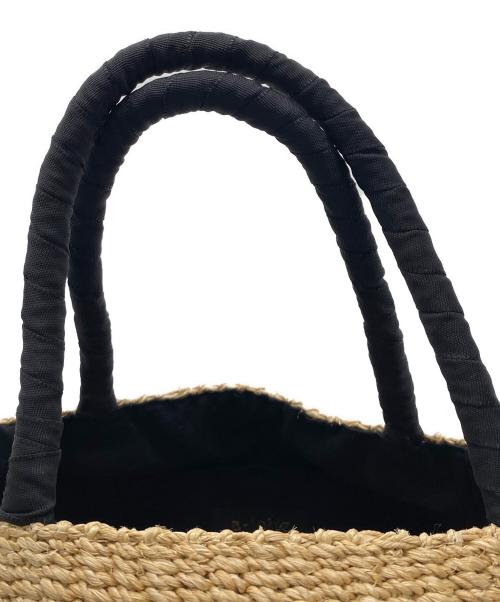 a-jolie（アジョリー）a-jolie (アジョリー) カゴバッグ ナチュラル×ブラックの古着・服飾アイテム