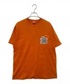 THE BLACK EYE PATCHブラックアイパッチ）の古着「半袖Tシャツ」｜オレンジ