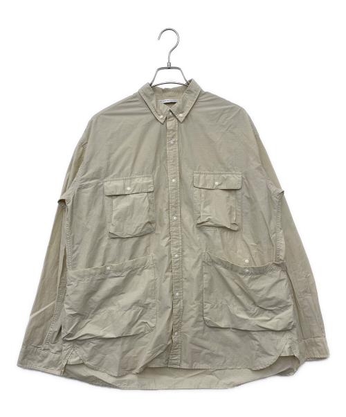 NANGA（ナンガ）NANGA (ナンガ) キャンプシャツ ベージュ サイズ:Lの古着・服飾アイテム