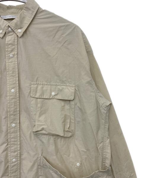 NANGA（ナンガ）NANGA (ナンガ) キャンプシャツ ベージュ サイズ:Lの古着・服飾アイテム