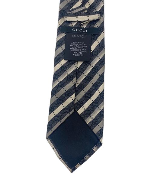 GUCCI（グッチ）GUCCI (グッチ) ネクタイ ブラック×グレー サイズ:不明の古着・服飾アイテム