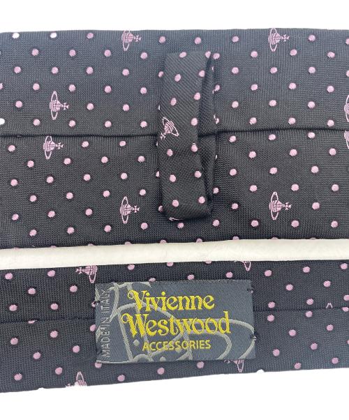 Vivienne Westwood（ヴィヴィアンウエストウッド）Vivienne Westwood (ヴィヴィアンウエストウッド) ネクタイ ブラック×パープル サイズ:不明の古着・服飾アイテム