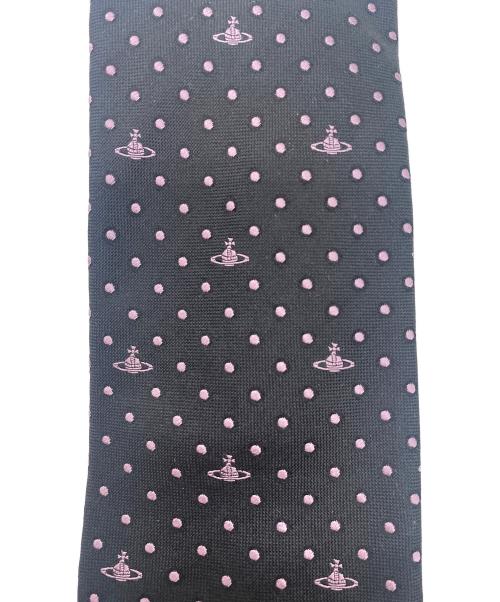 Vivienne Westwood（ヴィヴィアンウエストウッド）Vivienne Westwood (ヴィヴィアンウエストウッド) ネクタイ ブラック×パープル サイズ:不明の古着・服飾アイテム