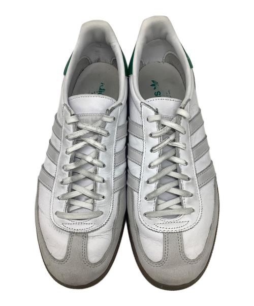 adidas（アディダス）adidas (アディダス) ローカットスニーカー ホワイト×グリーン サイズ:27.5cmの古着・服飾アイテム